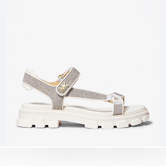 Size 7.5 Michael Kors strap on chunky platform sandals - Picture 2 of 12